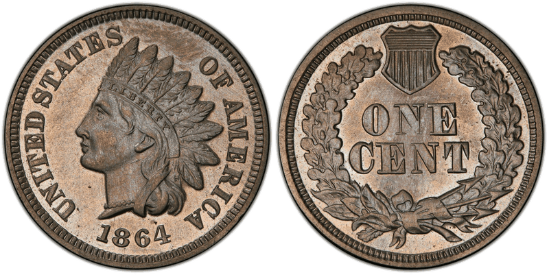 1864 Proof Cent Pattern - J-359