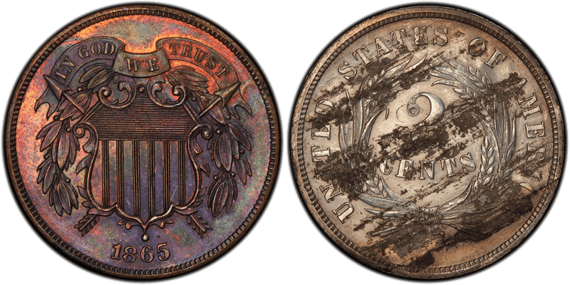 1865 Two Cent Patterns