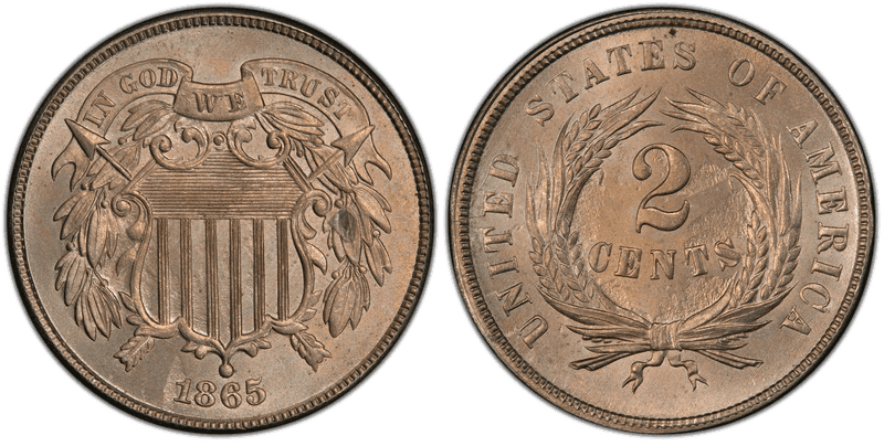 1865 Two Cent Pattern - J-409a