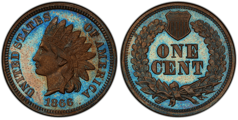1866 Proof Cent Pattern - J-455