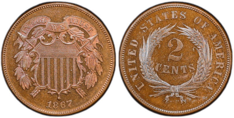 1867 Two Cent Piece