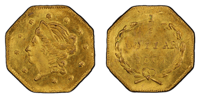1867 Gold Half Dollar - BG-905