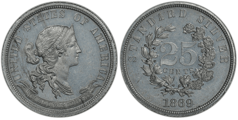 1869 Proof Quarter Pattern - J-731