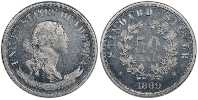 1869 Proof Half Dollar Pattern - J-759