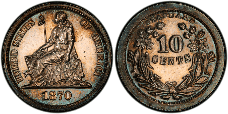1870 Dime Patterns