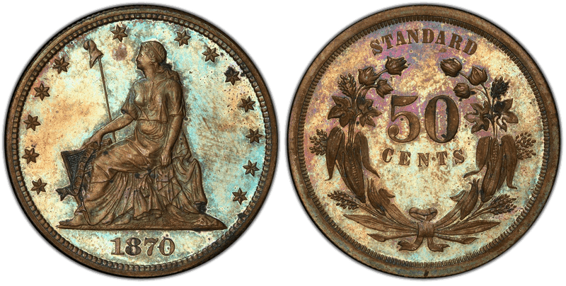 1870 Proof Half Dollar Pattern - J-929