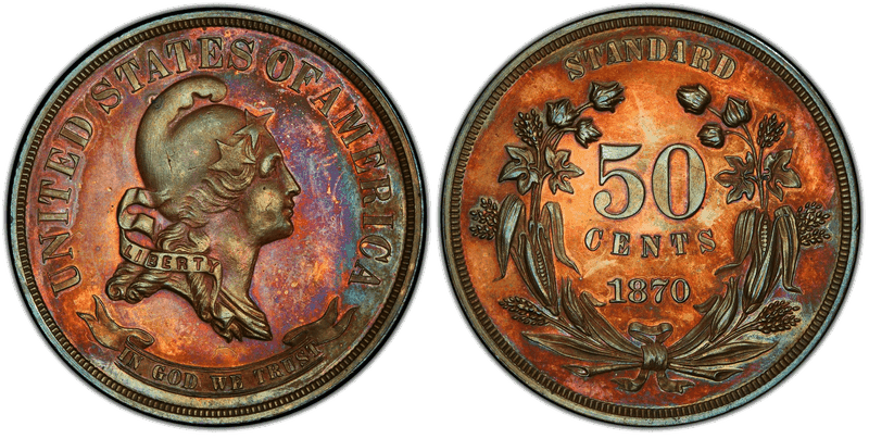 1870 Proof Half Dollar Pattern - J-948