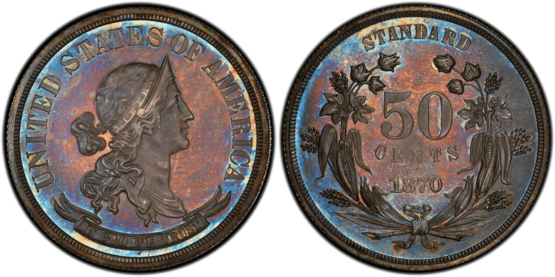 1870 Proof Half Dollar Pattern - J-951
