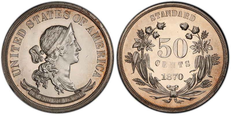 1870 Proof Half Dollar Pattern - J-952