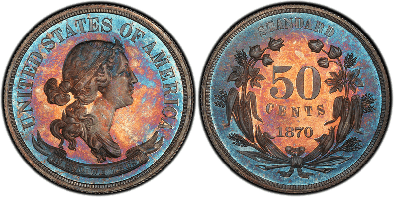 1870 Proof Half Dollar Pattern - J-957