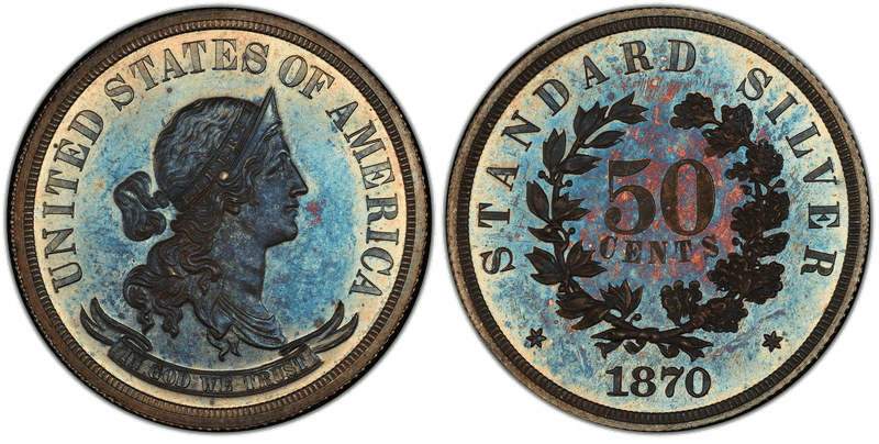 1870 Proof Half Dollar Pattern - J-981