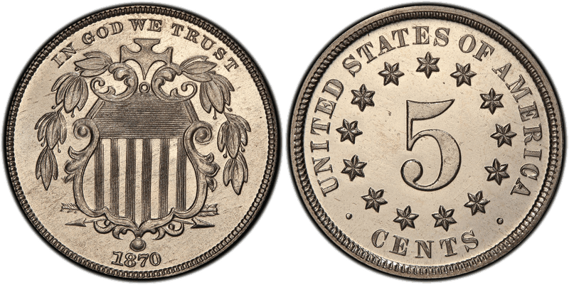 1870 Proof Nickel Pattern - J-807