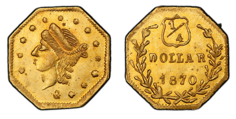 1870 Gold Quarter - BG-752