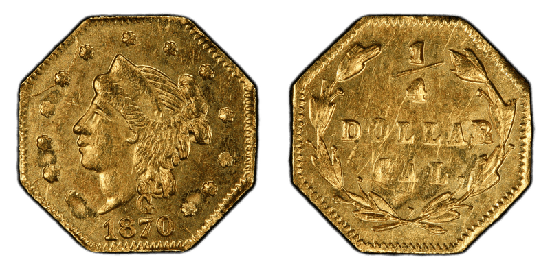 1870 Gold Quarter - BG-759