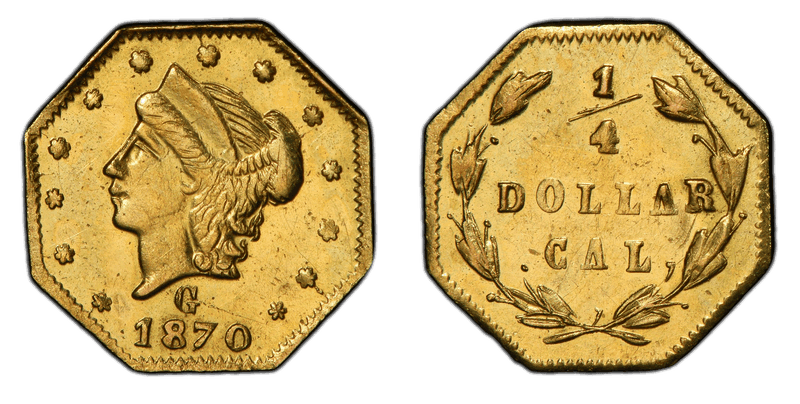 1870 Gold Quarter - BG-761