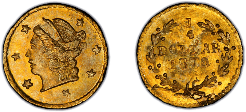 1870 Gold Quarter - BG-807