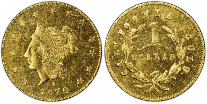 1870 Gold Dollar - BG-1203