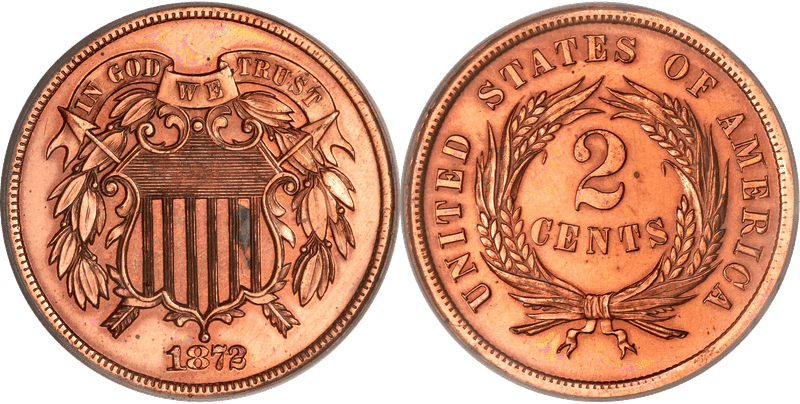 1872 Two Cent Patterns
