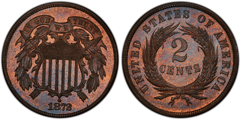1872 Two Cent Piece
