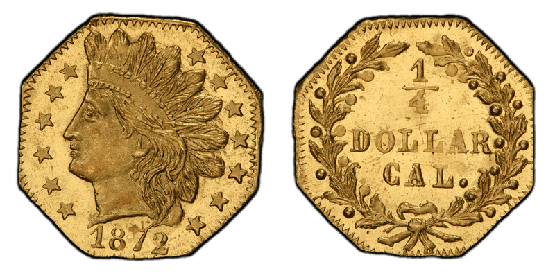 1872 Gold Quarter - BG-791