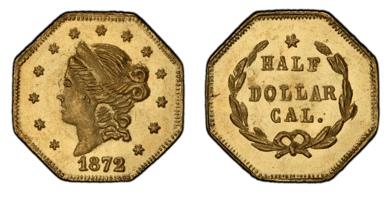 1872 Gold Half Dollar - BG-914