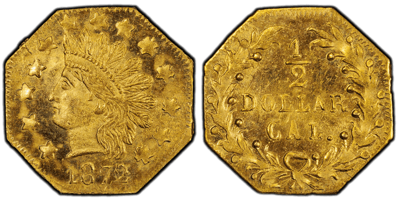 1872 Gold Half Dollar - BG-939