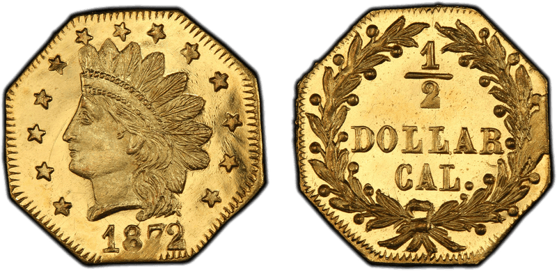 1872/1 Gold Half Dollar - BG-937