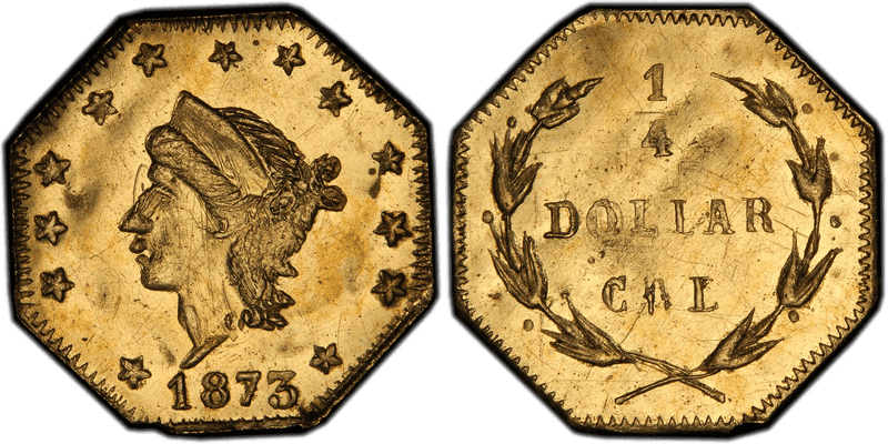1873 Gold Quarter - BG-772