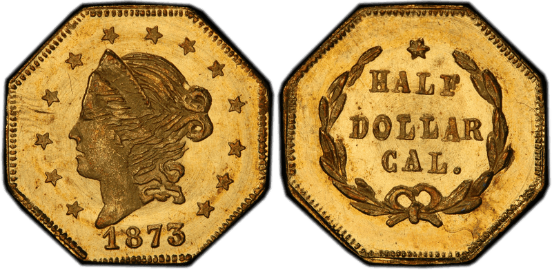 1873 Gold Half Dollar - BG-915