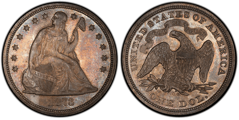 1873 (CC) Seated Liberty Dollar
