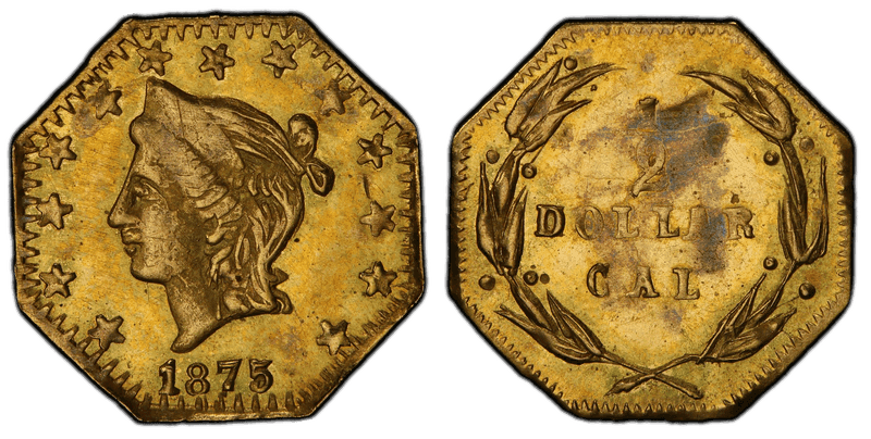 1875/4 Gold Half Dollar - BG-931
