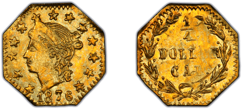1876 Gold Quarter - BG-778