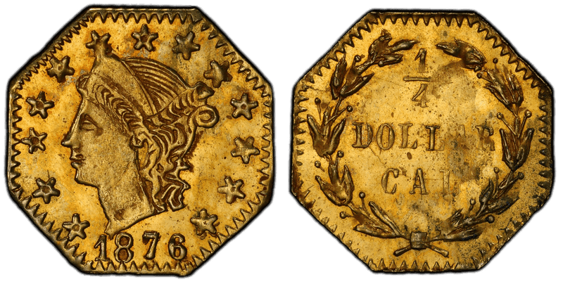 1876 Gold Quarter - BG-779