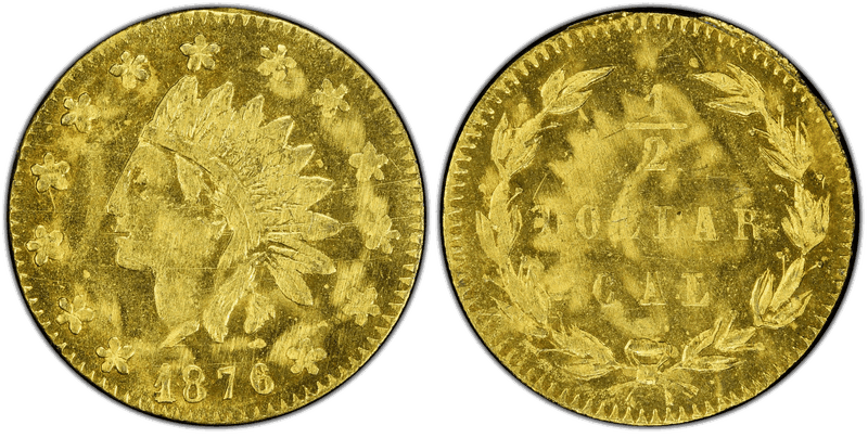 1876 Gold Half Dollar - BG-1038