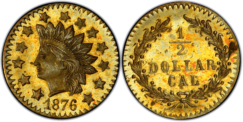 1876 Gold Half Dollar - BG-1063