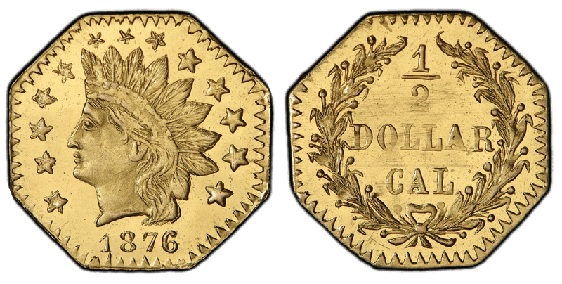 1876 Gold Half Dollar - BG-949