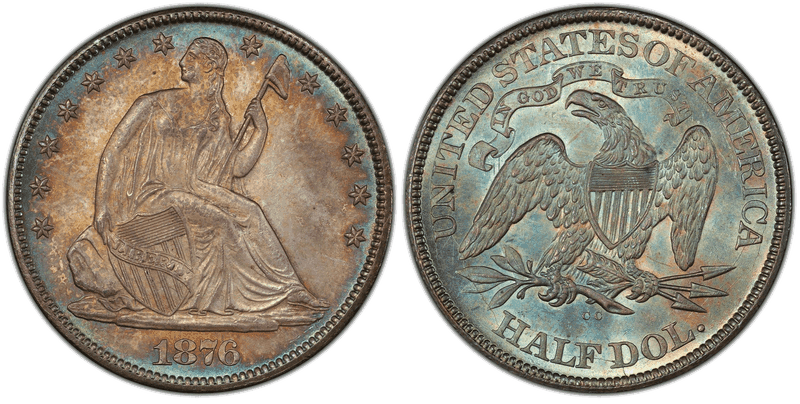 1876 Seated Liberty Half Dollar
