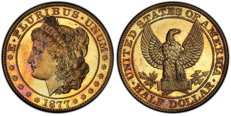 1877 Proof Half Dollar Pattern - J-1515