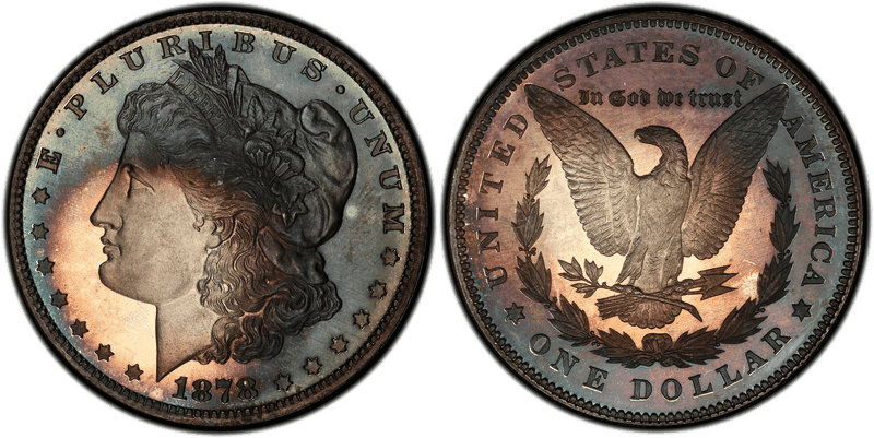 1878 Proof Morgan Dollar - Reverse of 1878