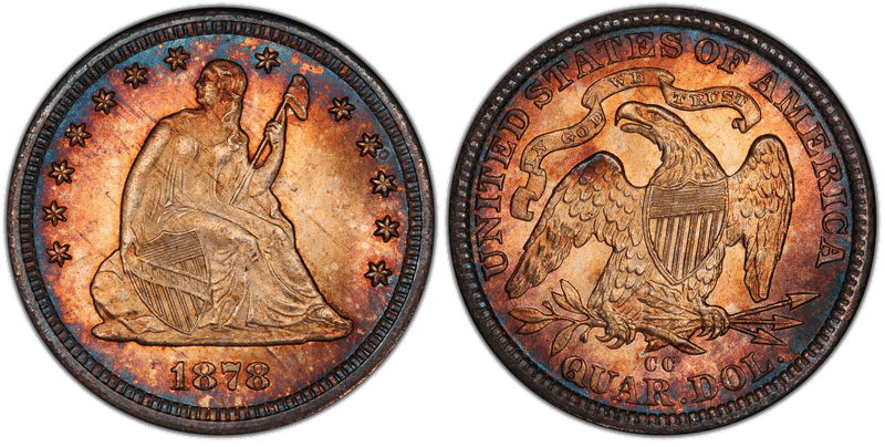 1878 Seated Liberty Quarter