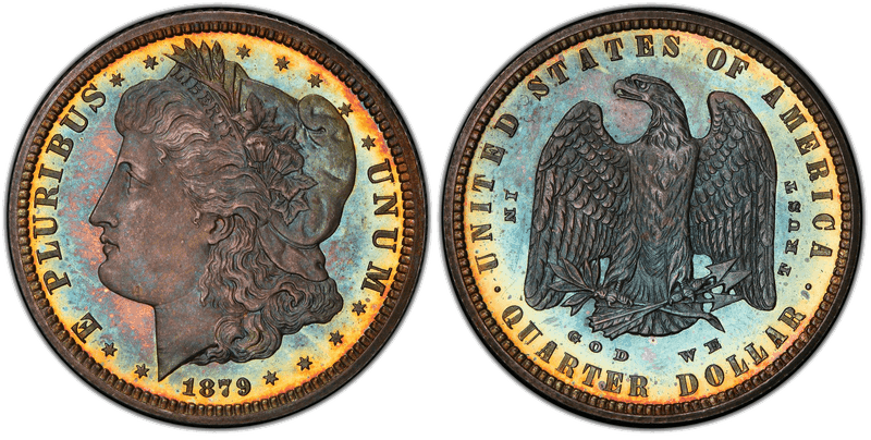 1879 Proof Quarter Pattern - J-1593
