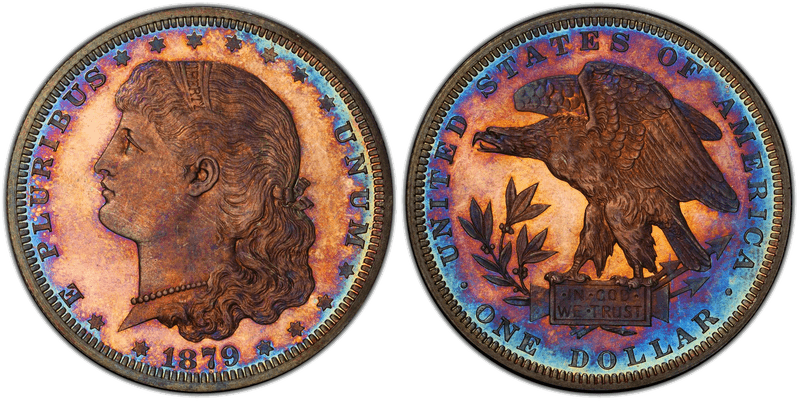 1879 Proof Dollar Pattern - J-1608, Schoolgirl