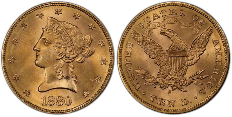 1880 (S) Liberty Head Eagle