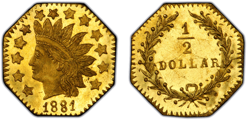1881 Gold Half Dollar - BG-956