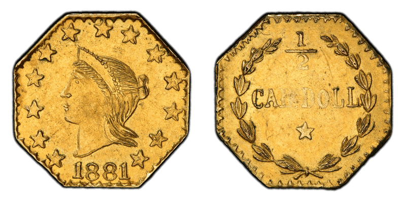 1881 Gold Half Dollar - BG-964