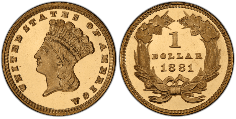 1881 Liberty Gold Dollar
