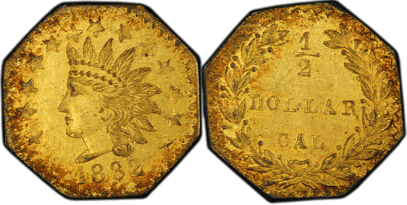 1882 Gold Half Dollar - BG-966