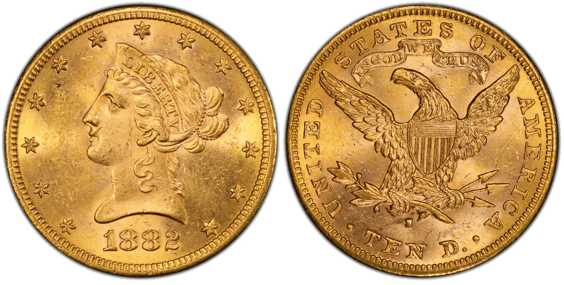 1882 (S) Liberty Head Eagle