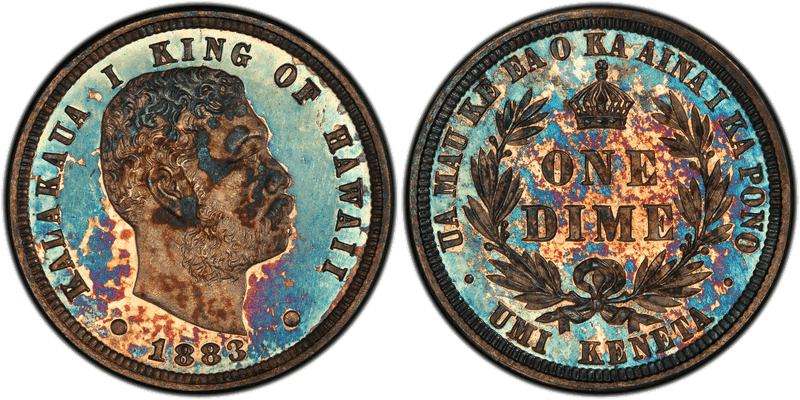 1883 Proof Hawaiian Dime