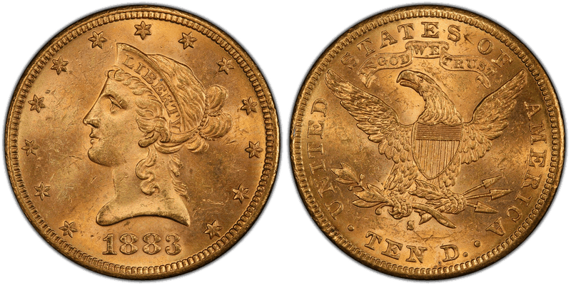 1883 (S) Liberty Head Eagle